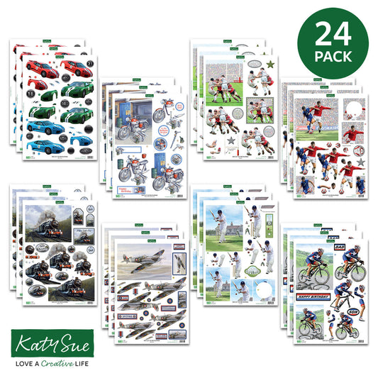 Die Cut Decoupage – For the Guys (pack of 24)
