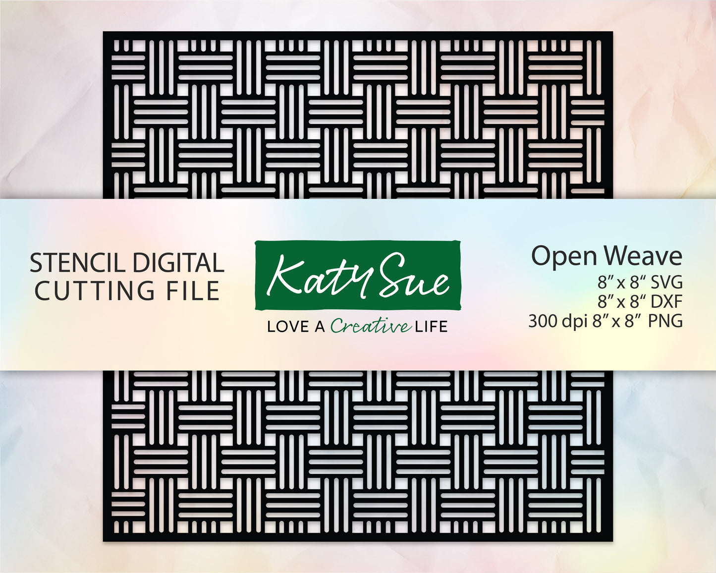 Open Weave Stencil | Digital Cutting File