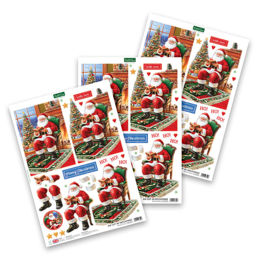 Die Cut Decoupage ‚Äì Santa's Story (pack of 3)