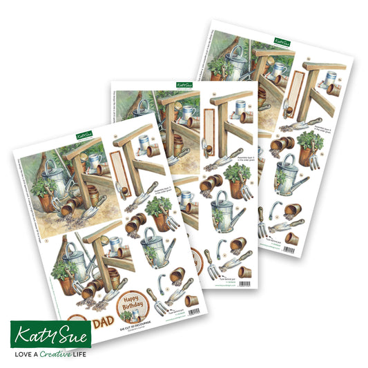Die Cut Decoupage ‚Äì Gardener's Corner (pack of 3)