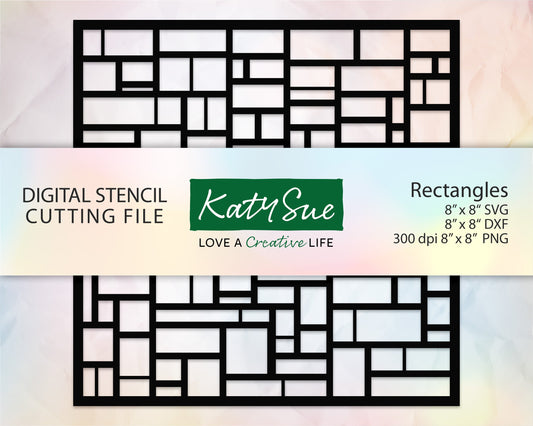 Rectangles Stencil | Digital Cutting File