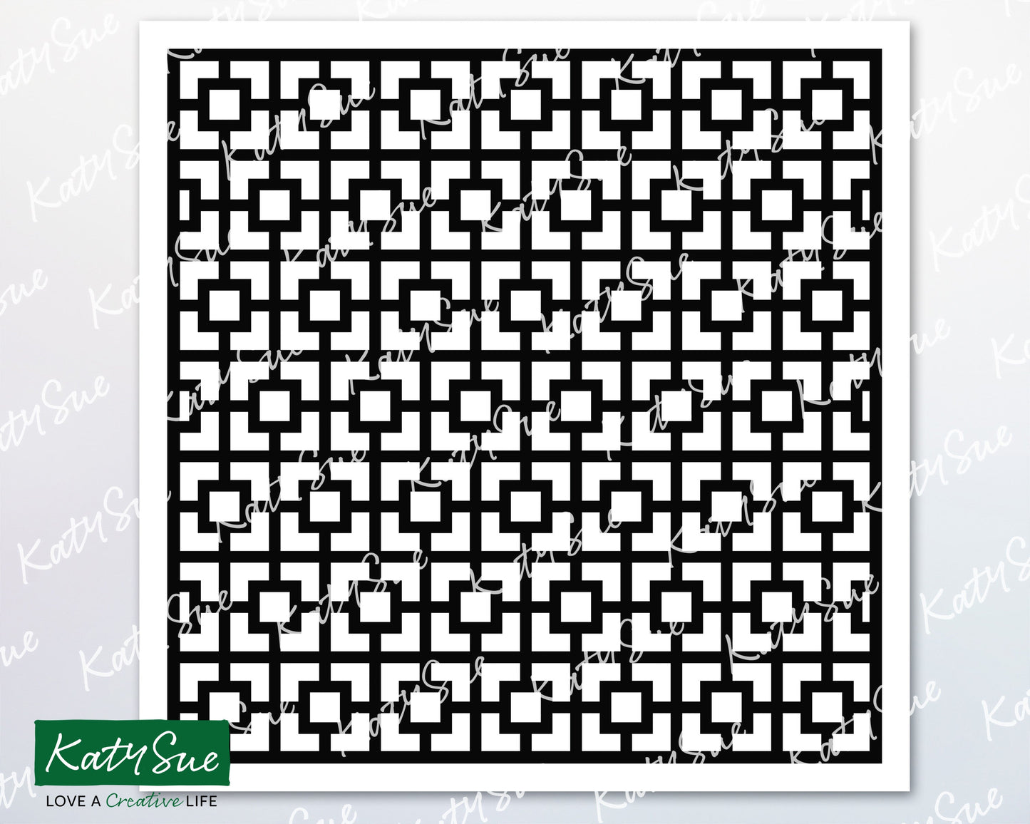 Square Trellis Stencil | Digital Cutting File