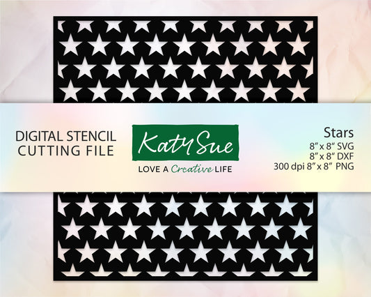 Stars Stencil | Digital Cutting File